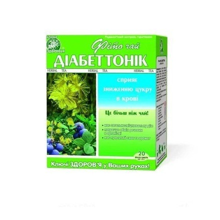 Фіточай Ключі здоров'я Діабетонік №62 пакет 1.5 г 20 шт