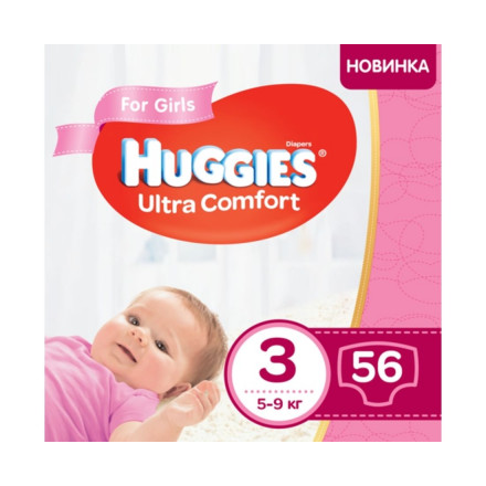 Підгузки Huggies Ultra Comfort 3(5-9кг) №56