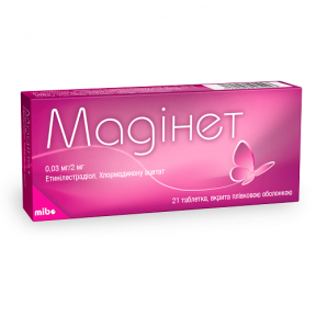 Мадінет таблетки, 0,03 мг/2 мг, 21 шт.
