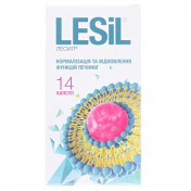 Лесил капсули для нормалізації та відновлення функцій печінки, 14 шт.