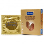 Презервативы Durex (Дюрекс) Real Feel из синтетического латекса, 3 шт.