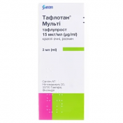 Тафлотан Мульти оч.крапл. р-н 15мкг/мл 3 мл фл.карт.уп.