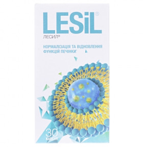 Лесил капсули для нормалізації та відновлення функцій печінки, 30 шт.