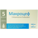 Макроцеф порошок для раствора для инъекций 1000 мг/1000 мг, 5 шт.