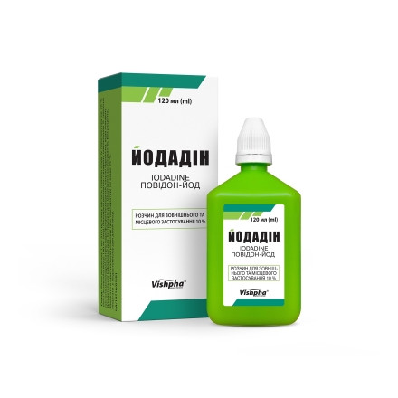 Йодадін р-н д/зовн.і місц.застос.10% фл.120мл