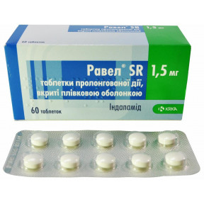 Равел SR таблетки по 1,5 мг, 60 шт.
