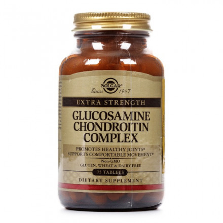 Солгар Глюкозамин-Хондроитин Плюс таблетки, 75 шт.