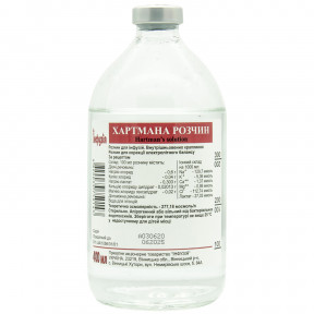 Хартмана раствор для инфузий, 400 мл