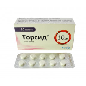 Торсид таблетки по 10 мг, 30 шт.