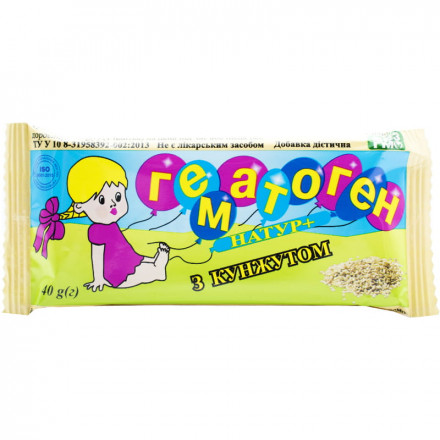 Гематоген-натур+ з кунжутом 40 г