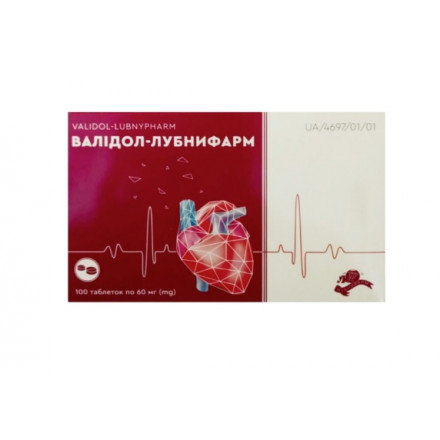 Валідол-Лубнифарм табл. 60мг №100
