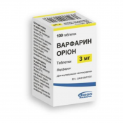 Варфарин Оріон табл. 3мг №100