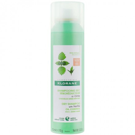 Шампунь сухой Klorane Крапива, для темных жирных волос, 150 мл