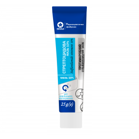 Стрептоцидова мазь 10% 25г туба