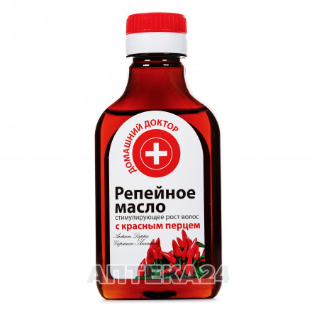 Домашній Лікар масло реп'яхове для стимуляції росту волосся, 100 мл