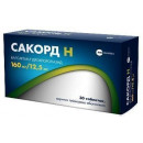Сакорд Н таблетки по 160 мг/12,5 мг, 30 шт.
