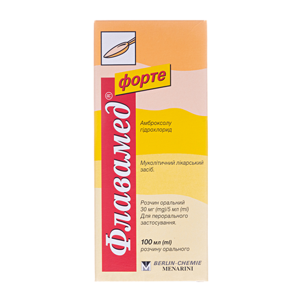 Флавамед форте 30мг/5мл 100мл