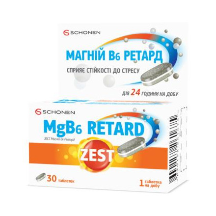 Зест Антистресс MgB6 Ретард табл.№30
