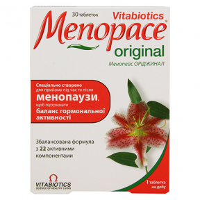 Менопейс Ориджинал таблетки N30