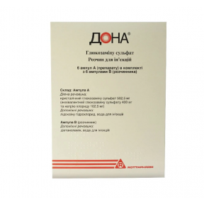 Дона розчин для ін'єкцій при остеоартриті по 2 мл, 6 шт. - Роттафарм С.п.А.