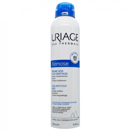 Спрей-димка Uriage Xemose Brume SOS anti-grattage проти свербіння, 200 мл
