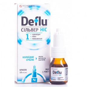 Дефлю Сільвер Ніс краплі назальні комплексної дії, 10 мл