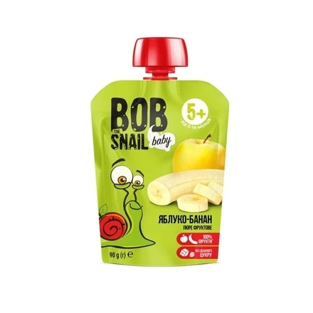 Равлик Боб пюре яблуко/банан 90г
