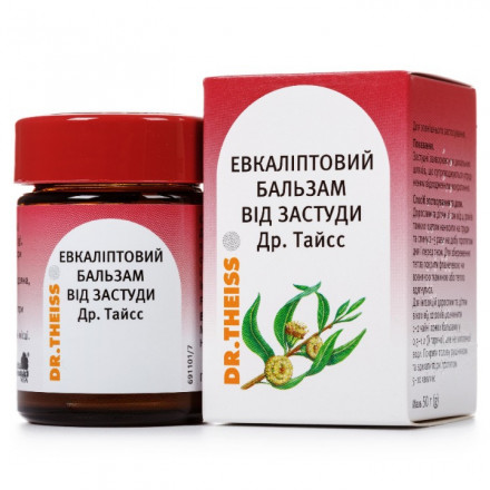 Доктор Тайсс Евкаліптовий бальзам від застуди, 50 г