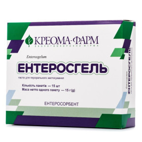 Ентеросгель паста, 70 г/100 г, по 15 г в саше, 15 шт.