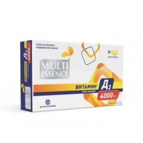 Мульти Ессенс вітамін Д3 4000 МО м'які капс. №30