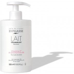 Byphasse молочко для очищення обличчя і очей від макіяжу з дозатором 500 мл