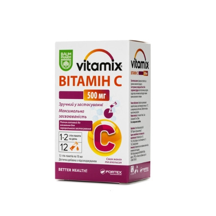 Вітамікс вітамін С 500 рідкі стіки №12 Баум Фарм