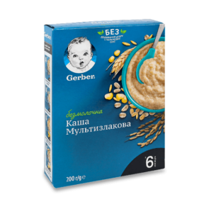 Суха каша безмолочна Gerber Мультизлакова для дітей з 6 місяців, 200 г