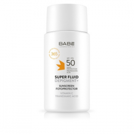 Бебе Sun Protection Сонцезахисний супер флюїд депігмент.з транексамовою к-ю і віт.С, 50 мл