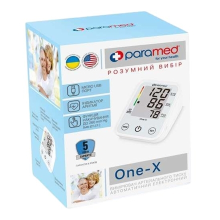 Автоматичний тонометр, електронний Paramed One-X, 1 шт.
