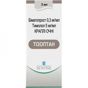 Тізоптан краплі для очей, 3 мл