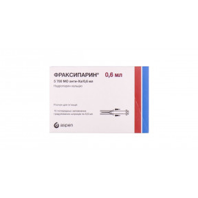 Аспен Фраксипарин р-н д/ін. шприц 0,6мл №10
