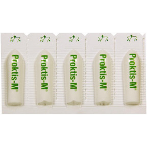 Проктіс М супозиторії ректальні по 2 г, 10 шт.