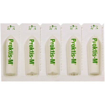 Проктіс М супозиторії ректальні по 2 г, 10 шт.