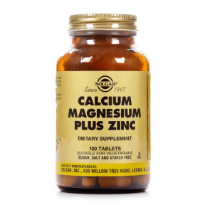 Солгар Кальцій Магній Цинк таблетки, 100 шт.