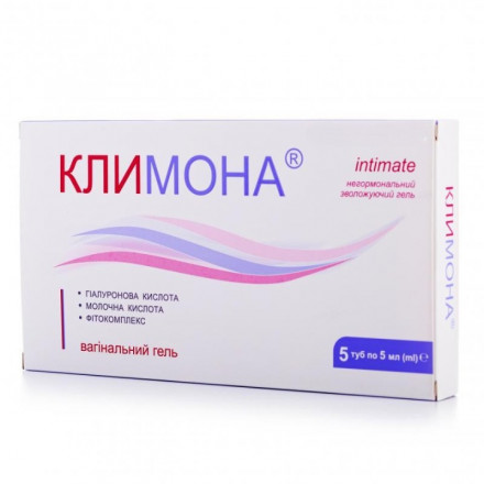 Климона гель для інтимної гігієни зволожуючий в тубах по 5 мл, 5 шт.