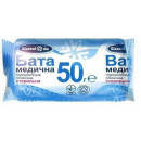 Білосніжка вата медична стерильна гігроскопічна, 50 г