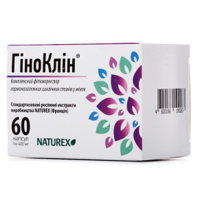 Гіноклін капсули по 400 мг, 60 шт.