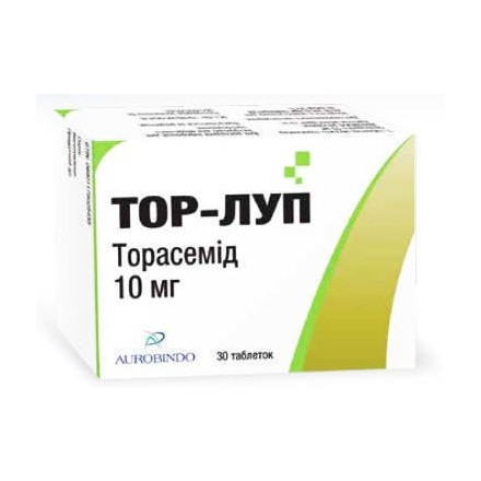 Тор-Луп таблетки по 10 мг, 30 шт.