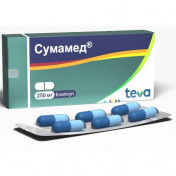 Сумамед капсули по 250 мг, 6 шт.