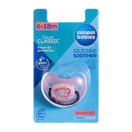 Кенпол пустушка силіконова анатомічна (6-18міс.) night drems 22/501