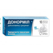Донорміл 15 мг N10 таблетки