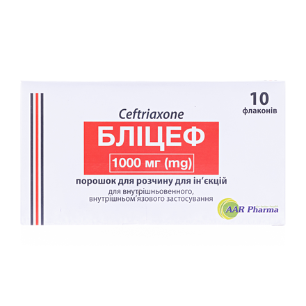 Бліцеф пор.д/ін.1000мг №10