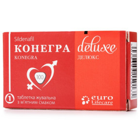 Конегра Делюкс таблетки для потенції 100 мг №1
