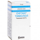 Офтан Тимолол краплі очні по 0,5%, 5 мл